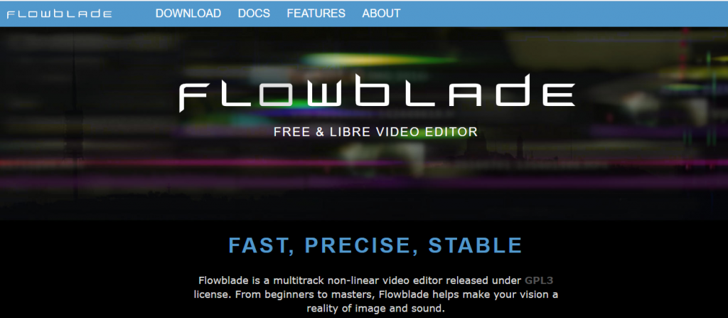 Flowblade homepage