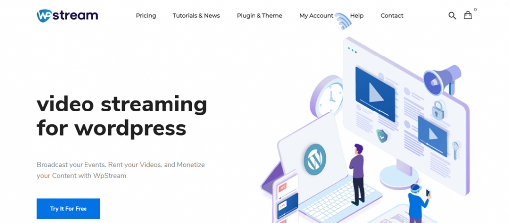 WPStream homepage