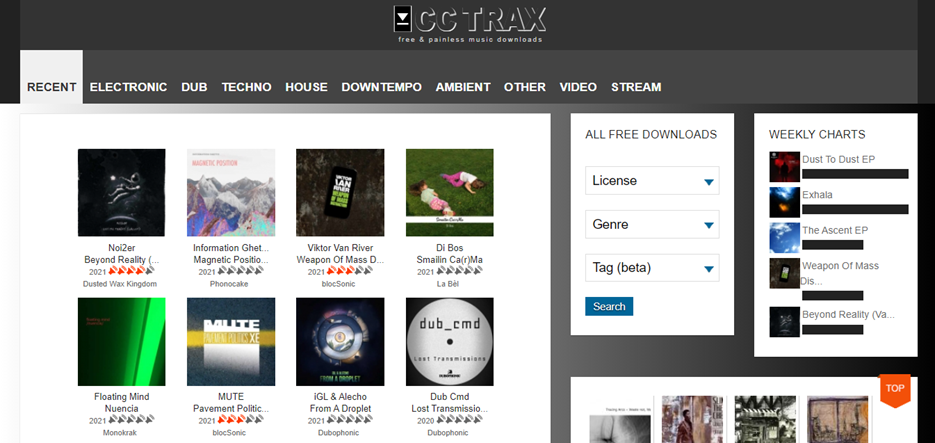 CCTrax homepage