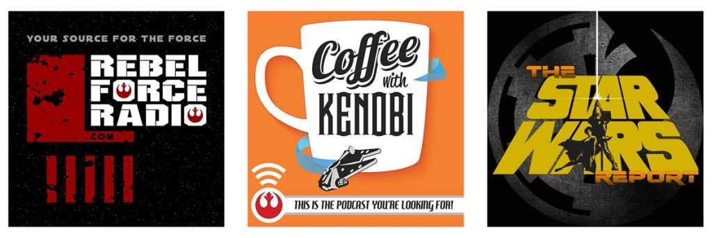 Star Wars podcasts covers