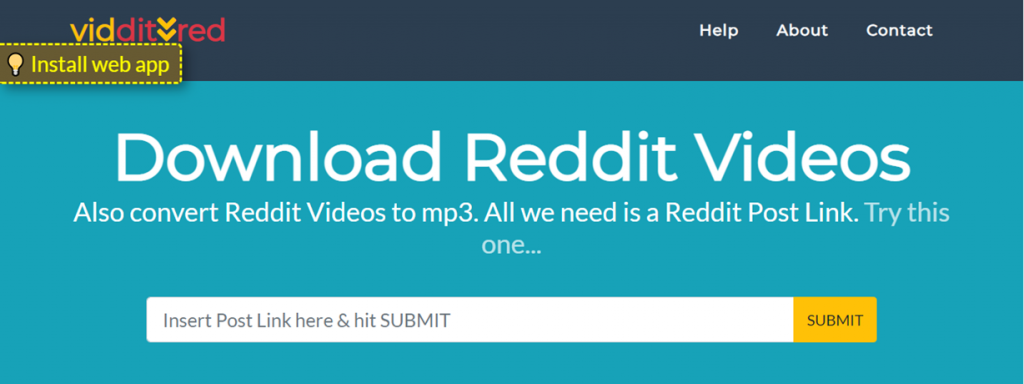 Viddit Red website