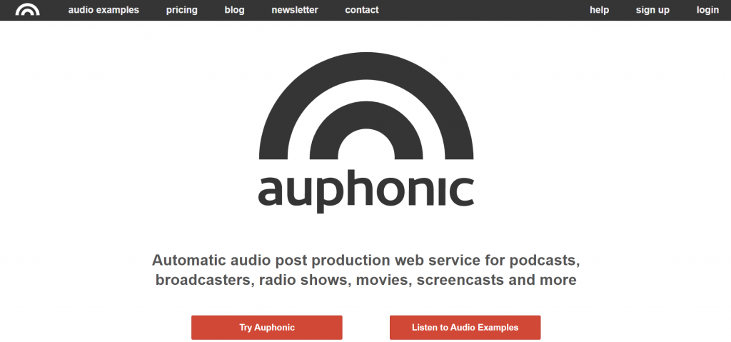 Auphonic homepage