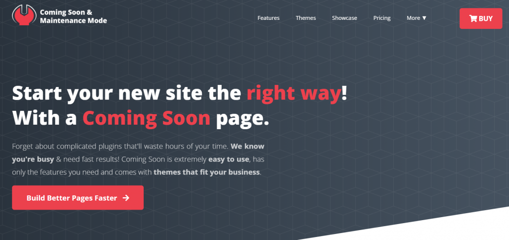 Coming Soon and Maintenence Mode homepage