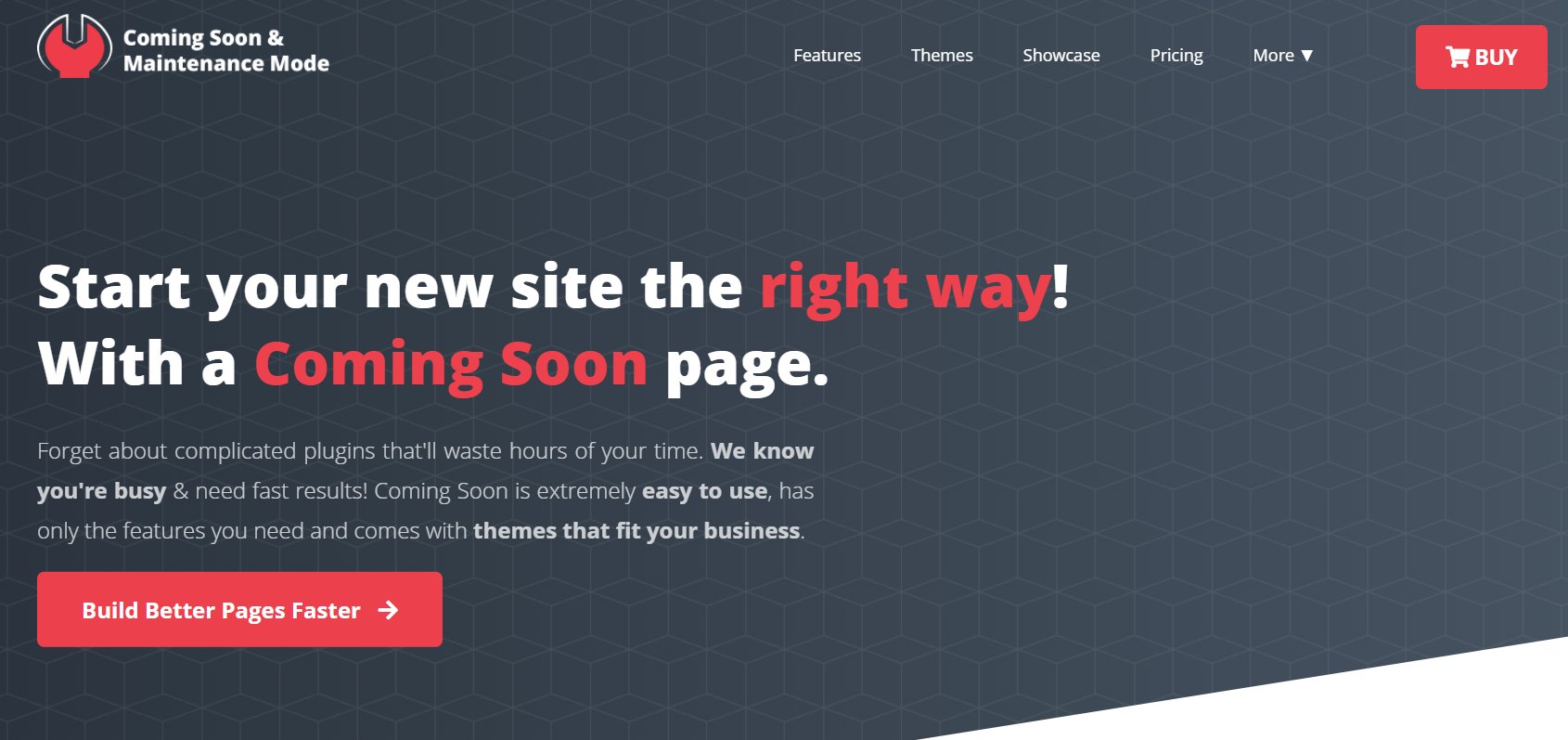 Coming Soon and Maintenence Mode homepage