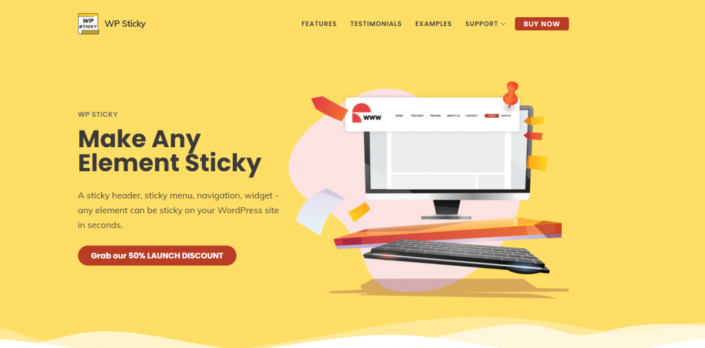 WP Sticky homepage