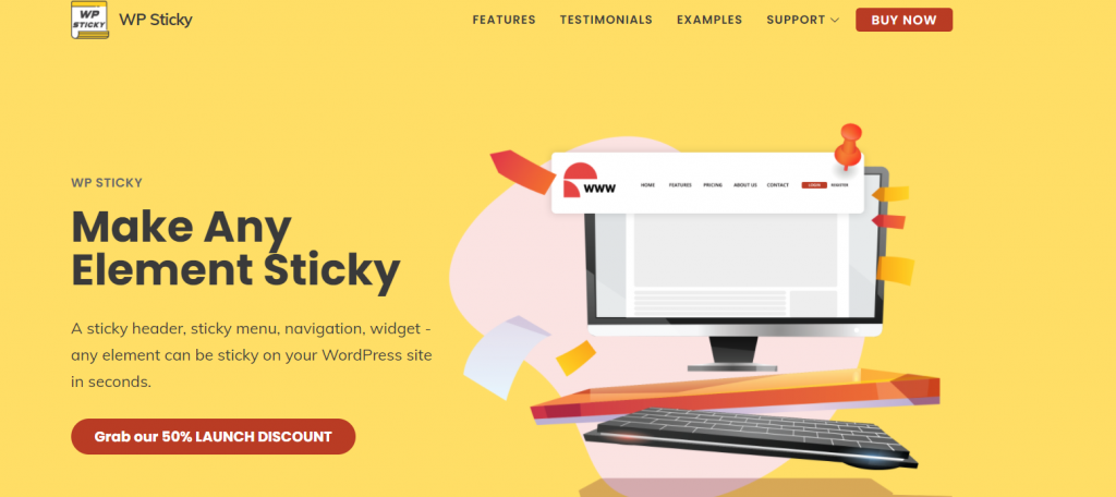 WP Sticky homepage