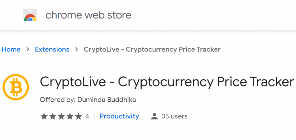 CryptoLive icon and name