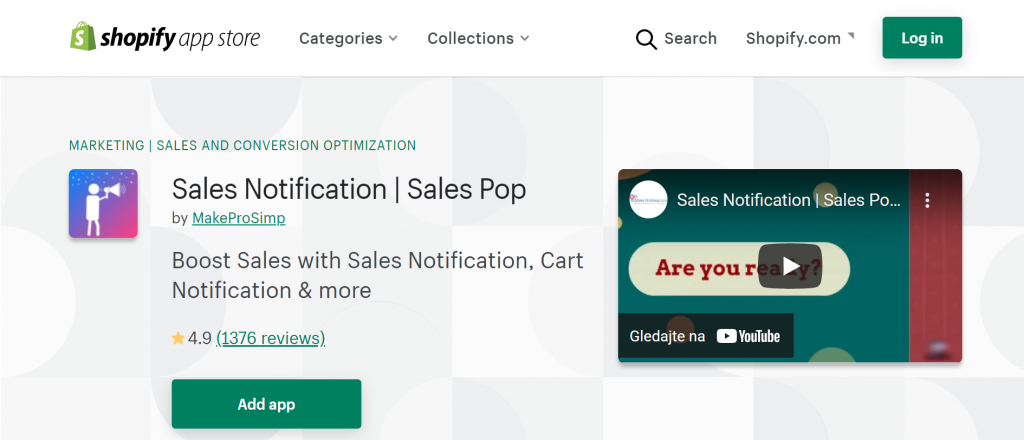 Sales Pop on Appstore