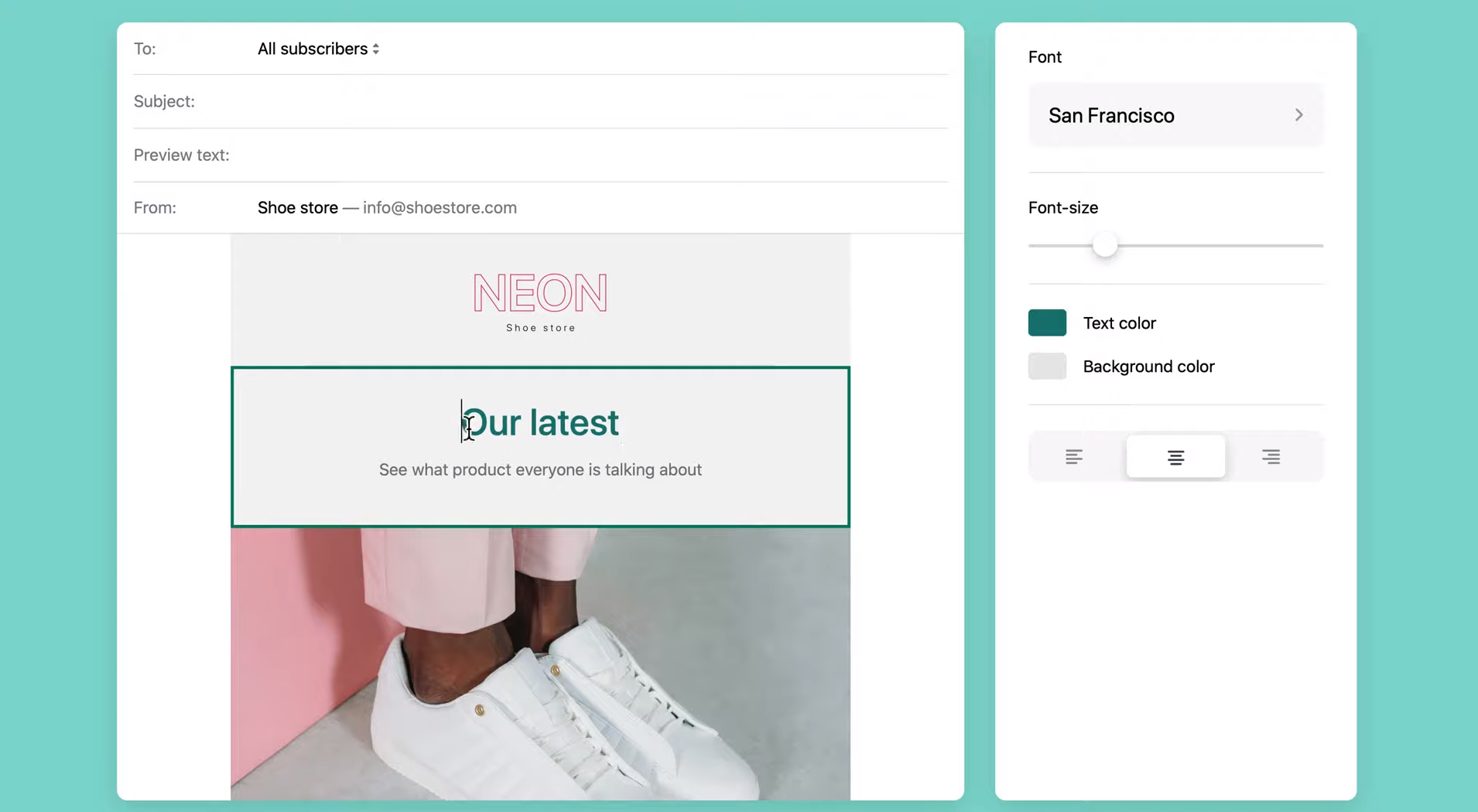 Shopify email creations