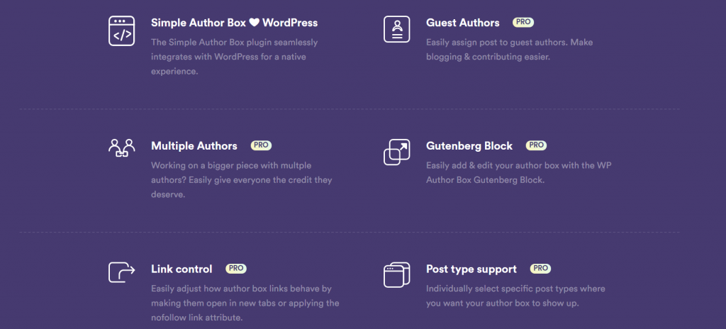 Simple Author Box features