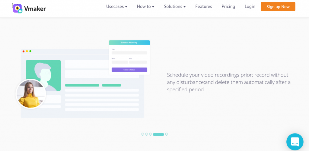 Vmaker schedule feature