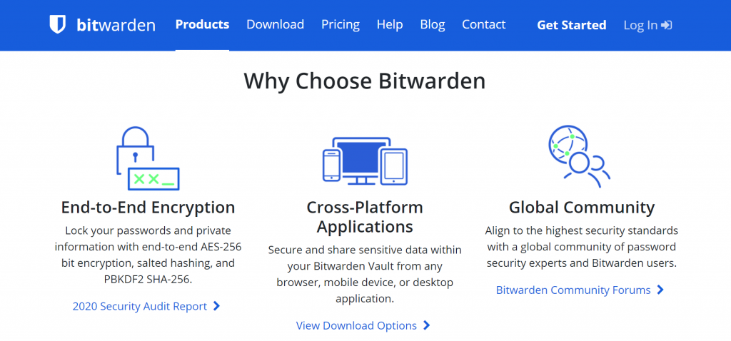 Bitwarden features