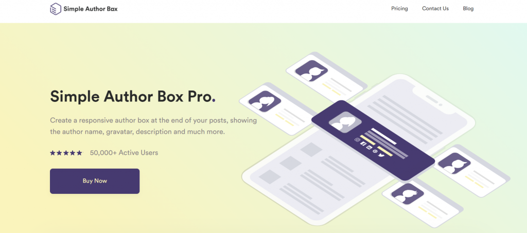 Simple Author Box website 