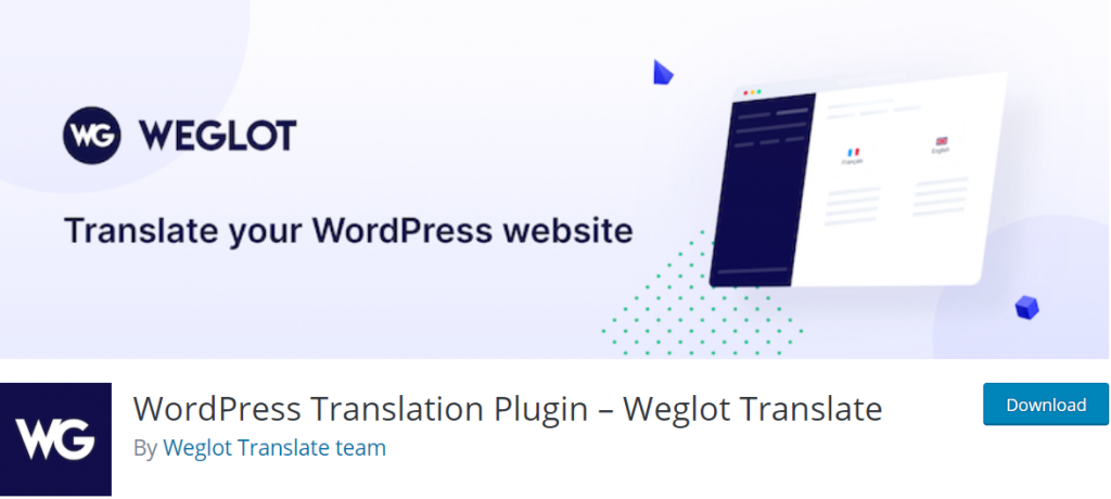 Weglot Translate banner