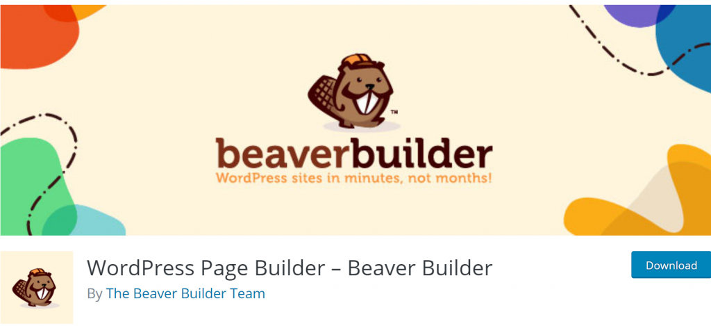 Beaver Builder homepage 