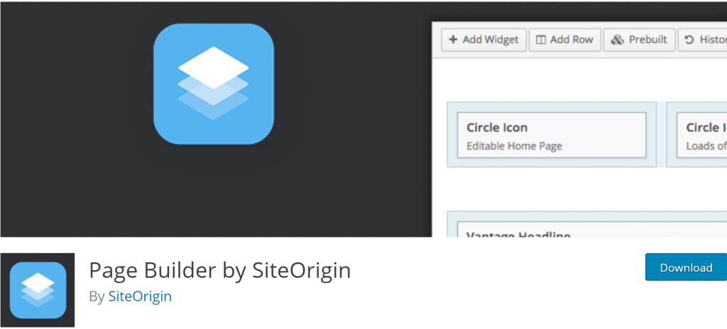 Page Builder By SiteOrigin banner