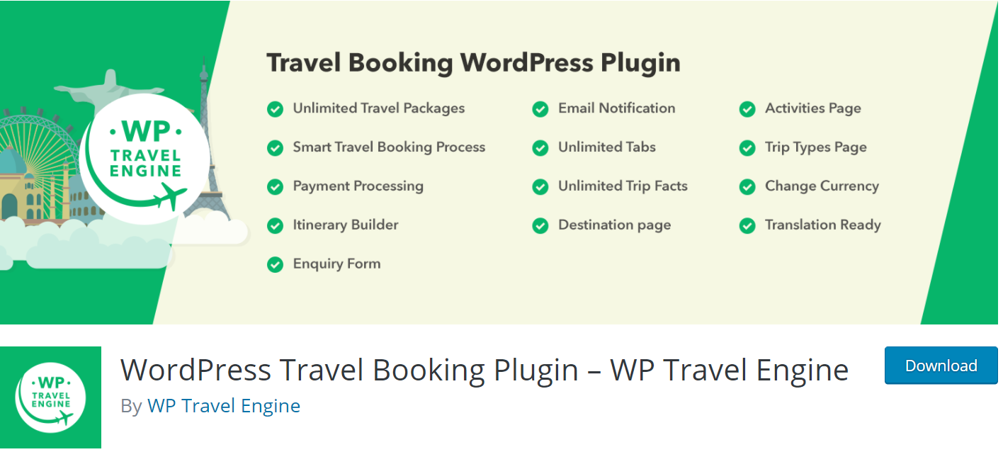 WP Travel Engine banner