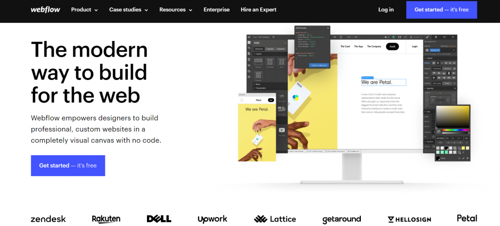 Webflow homepage