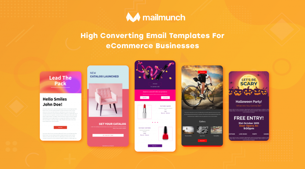 Free email templates for your e-commerce business