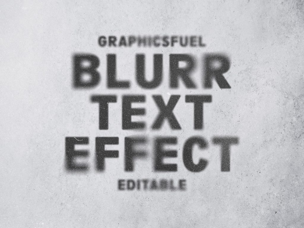 Ghost blur text effect