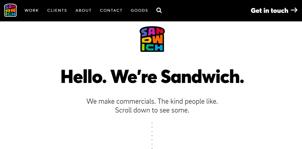 Sandwich homepage