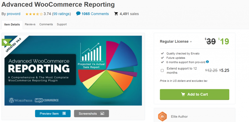 Advanced WooCommerce Reporting CodeCanyon