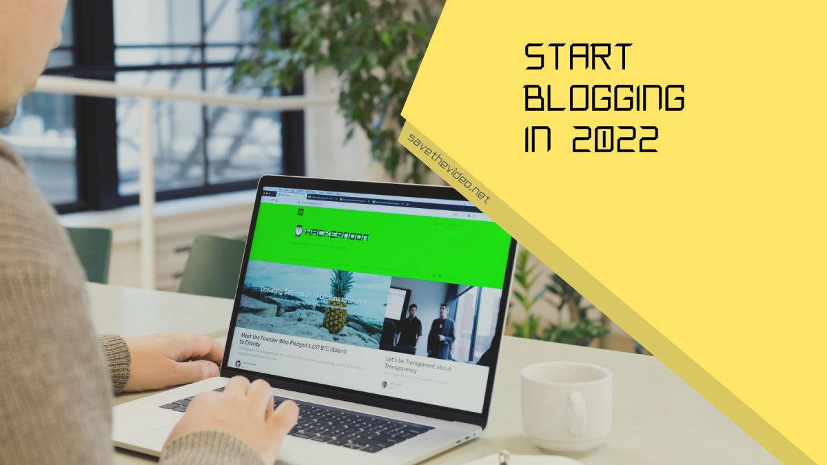 Start Blogging in