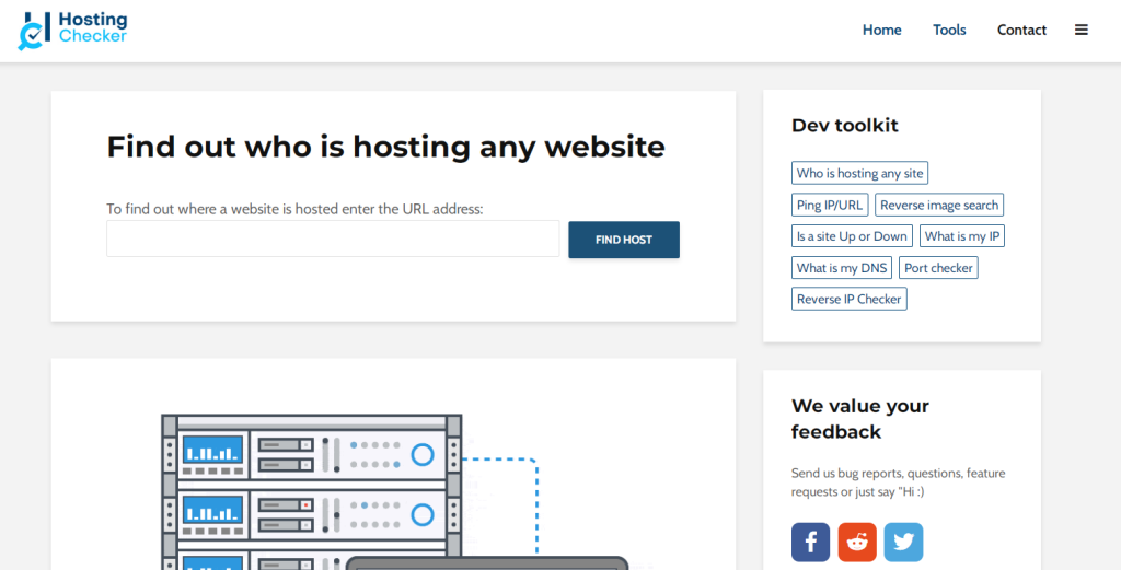 Hosting Checker website