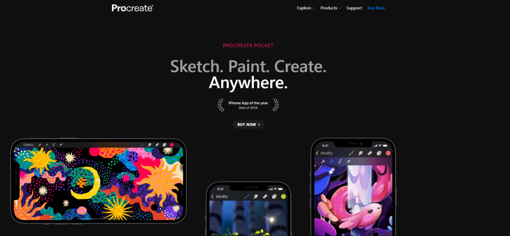 Procreate website