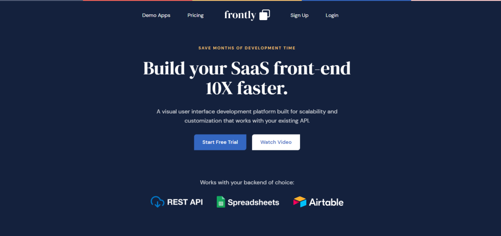 Frontly website